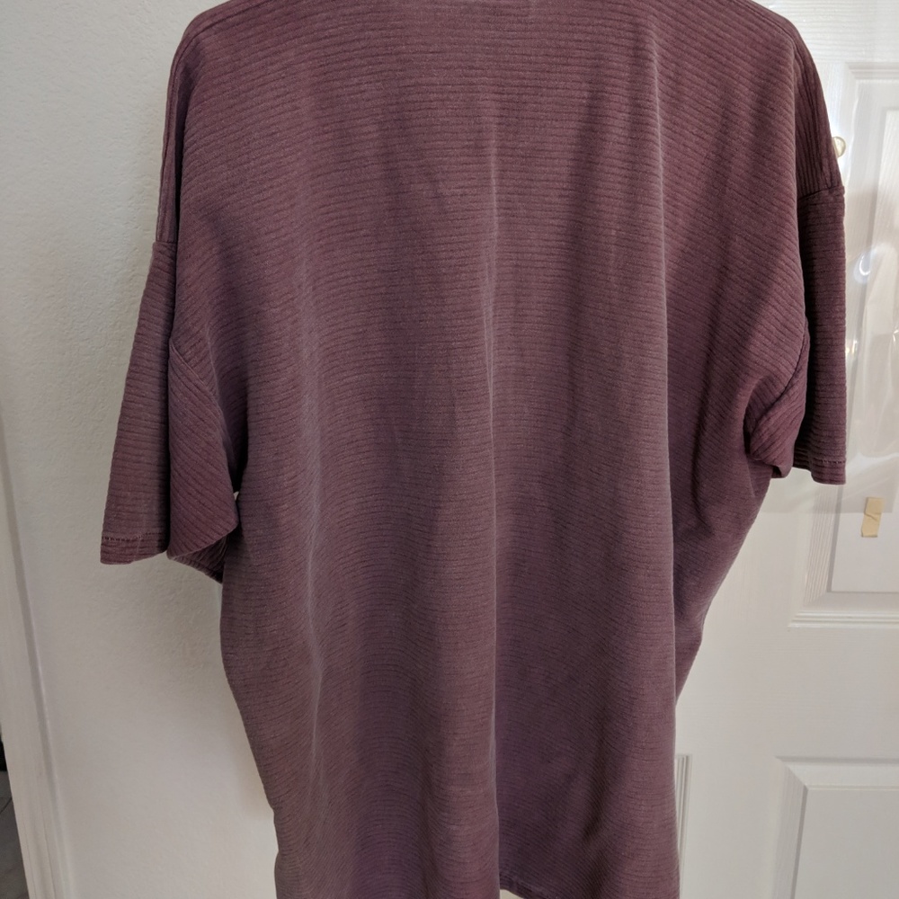 vintage corduroy burgundy t-shirt - Picture 3 of 4